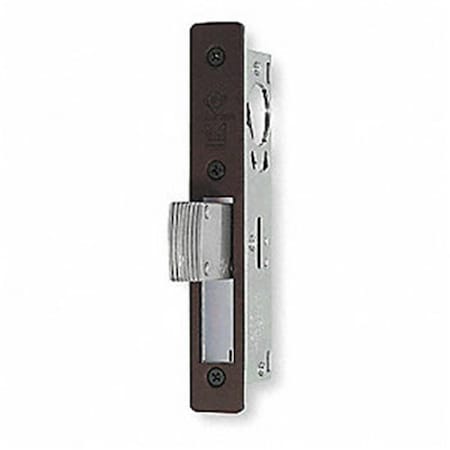 Invernadero 0.96 in. MS Deadlock Flat Faceplate Straight Bolt, Dark Bronze Anodized IN3240258